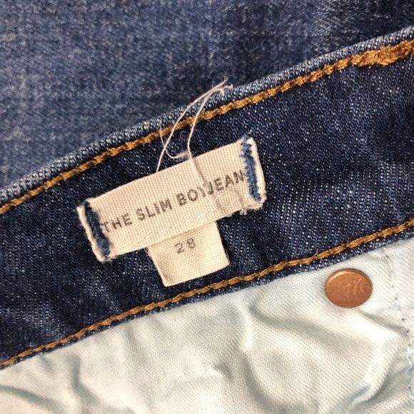 MADEWELL Slim Boyfriend Raw Hem Edition Jeans - Picture 7 of 8
